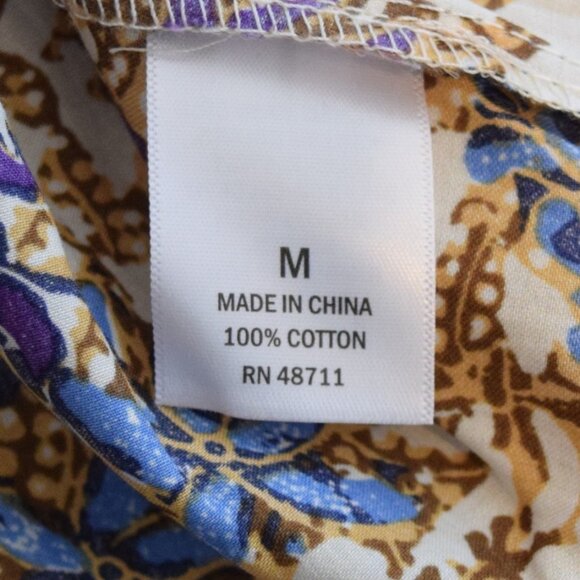 NWT Ophelia Roe Boho Top Lace Up Front - Picture 6 of 6